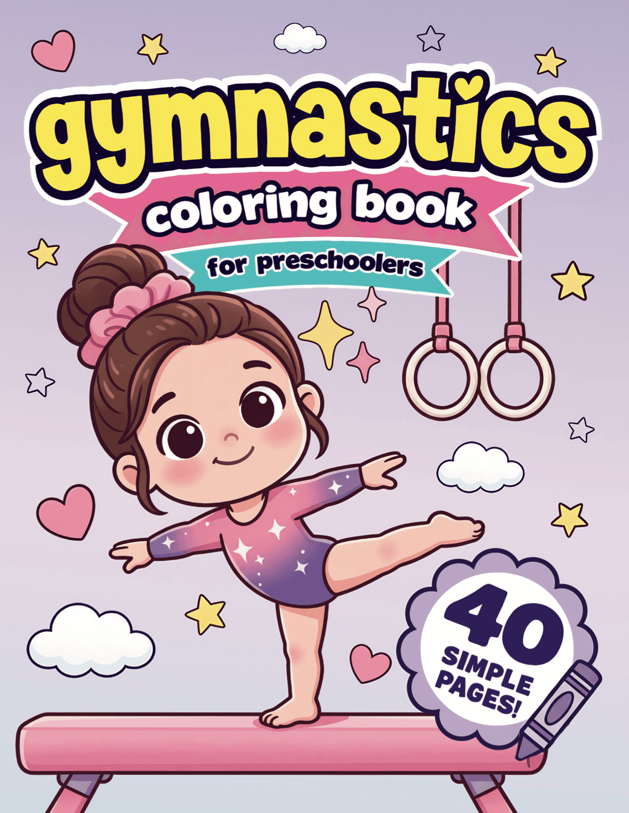 Gymnastics Coloring Book for Preschoolers cover
